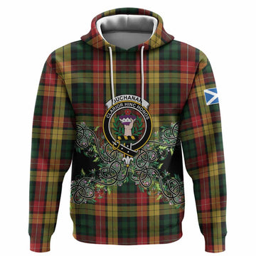 Buchanan Tartan Hoodie Thistle Scottish Spirit