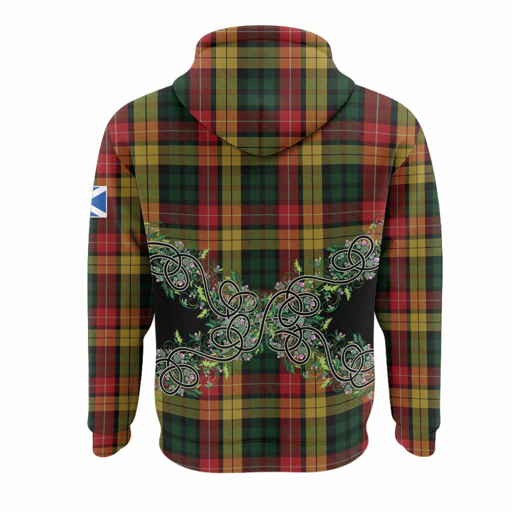Buchanan Tartan Hoodie Thistle Scottish Spirit