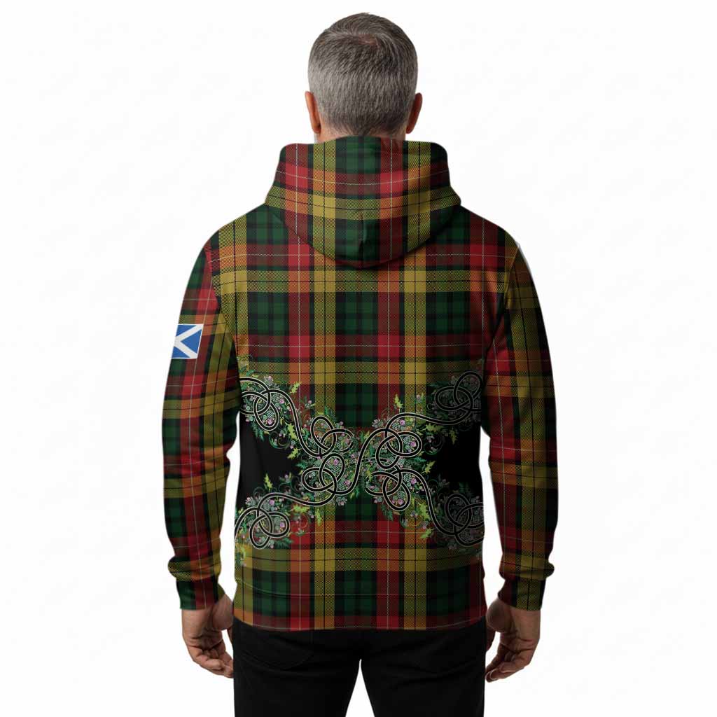 Buchanan Tartan Hoodie Thistle Scottish Spirit