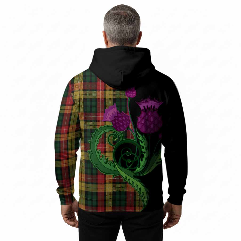 Buchanan Tartan Hoodie Traditional Scottish Thistle