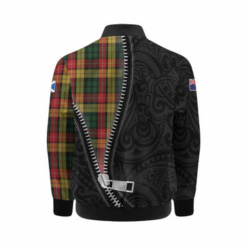 Buchanan Tartan Kid Bomber Jacket New Zealand Pattern Unique Zipper Stylized