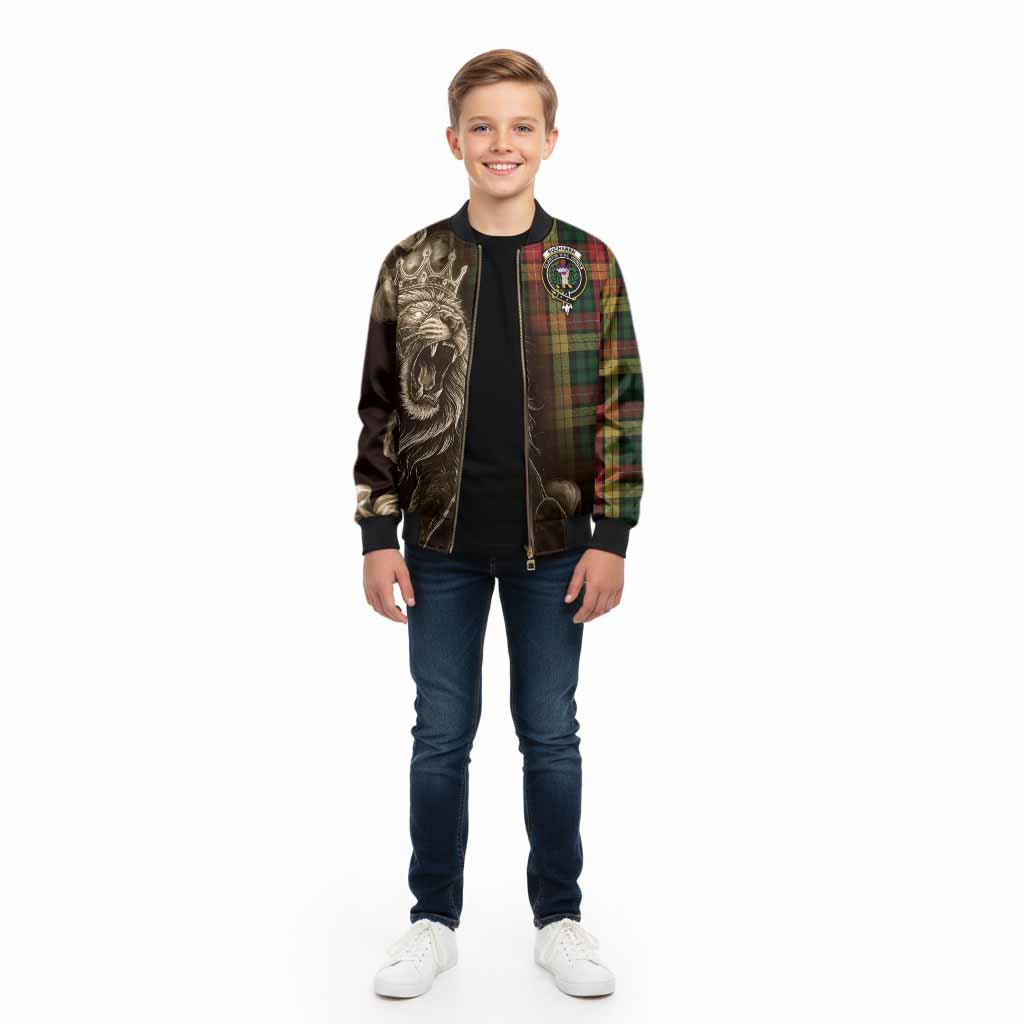 Buchanan Tartan Kid Bomber Jacket Roaring Lion Heritage
