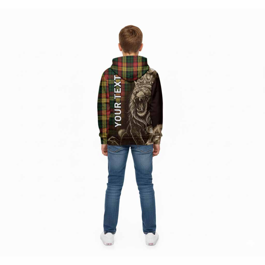 Buchanan Tartan Kid Hoodie Roaring Lion Heritage