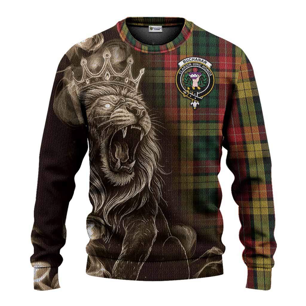 Buchanan Tartan Knitted Sweater Roaring Lion Heritage