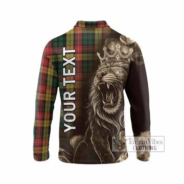 Buchanan Tartan Long Sleeve Polo Shirt Roaring Lion Heritage
