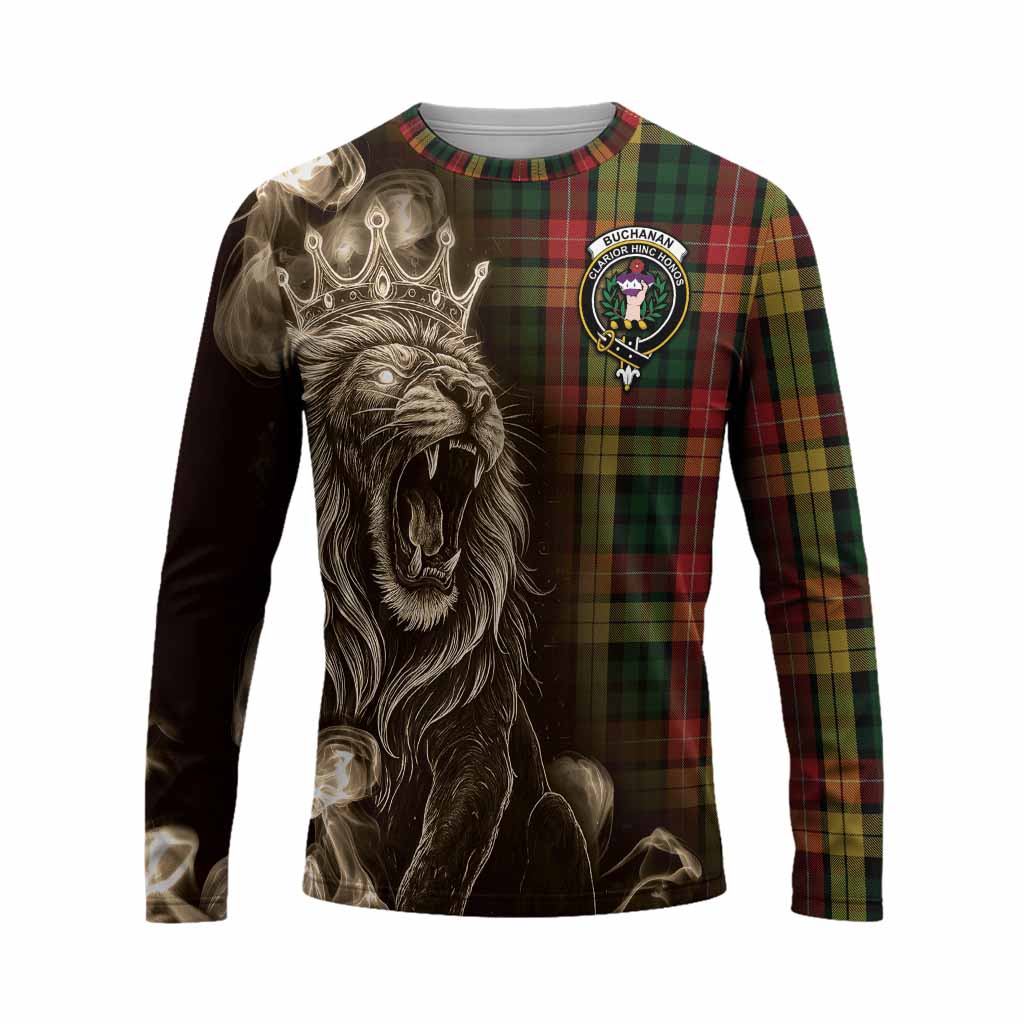 Buchanan Tartan Long Sleeve T-Shirt Roaring Lion Heritage
