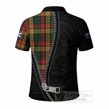 Buchanan Tartan Polo Shirt New Zealand Pattern Unique Zipper Stylized