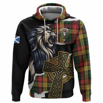 Buchanan Tartan Scottish Hoodie Lion Celtic Heritage