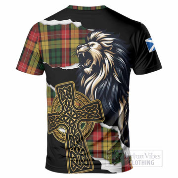 Buchanan Tartan Scottish T-Shirt Lion Celtic Heritage