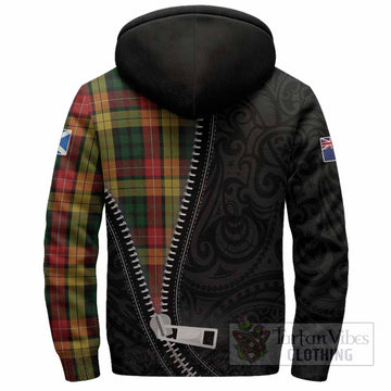Buchanan Tartan Sherpa Hoodie New Zealand Pattern Unique Zipper Stylized