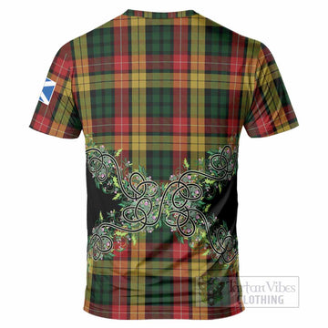 Buchanan Tartan T-Shirt Thistle Scottish Spirit