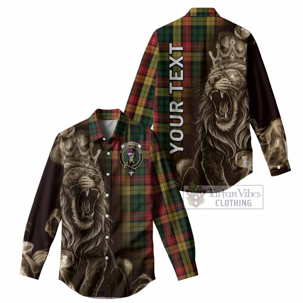 Buchanan Tartan Women Casual Shirt Roaring Lion Heritage