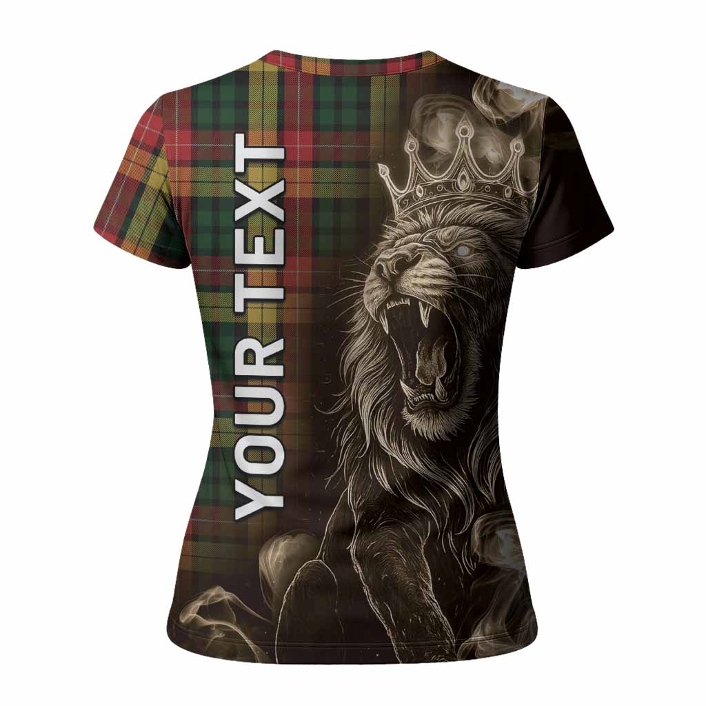Buchanan Tartan Women T shirt Roaring Lion Heritage