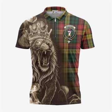 Buchanan Tartan Zipper Polo Shirt Roaring Lion Heritage