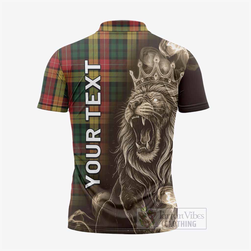 Buchanan Tartan Zipper Polo Shirt Roaring Lion Heritage