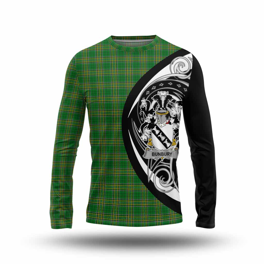 Bunbury Irish Clan Long Sleeve T-Shirt Celtic Circle Style Unisex - Tartan Vibes Clothing