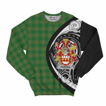 Burges Irish Clan Sweatshirt Celtic Circle Style Unisex - Tartan Vibes Clothing