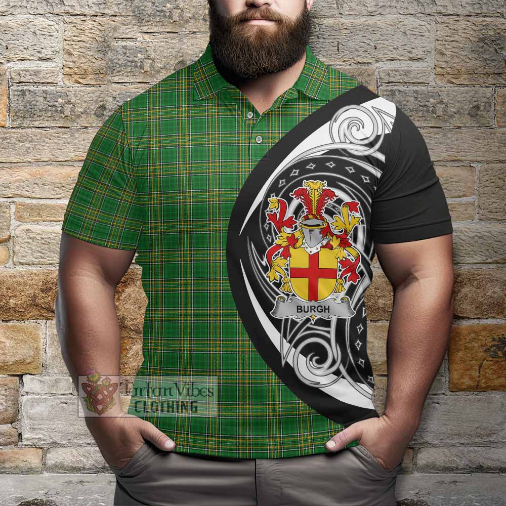 Tartan Vibes Clothing Burgh Irish Clan Polo Shirt Celtic Circle Style