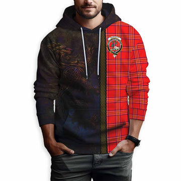 Burnett Tartan Family Crest Hoodie Alba Gu Brath Be Brave Lion Ancient Style
