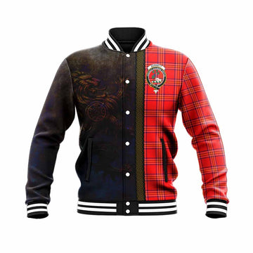 Burnett Tartan Family Crest Baseball Jacket Alba Gu Brath Be Brave Lion Ancient Style