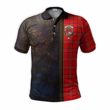Burnett Tartan Family Crest Polo Shirt Alba Gu Brath Be Brave Lion Ancient Style
