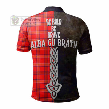 Burnett Tartan Family Crest Polo Shirt Alba Gu Brath Be Brave Lion Ancient Style