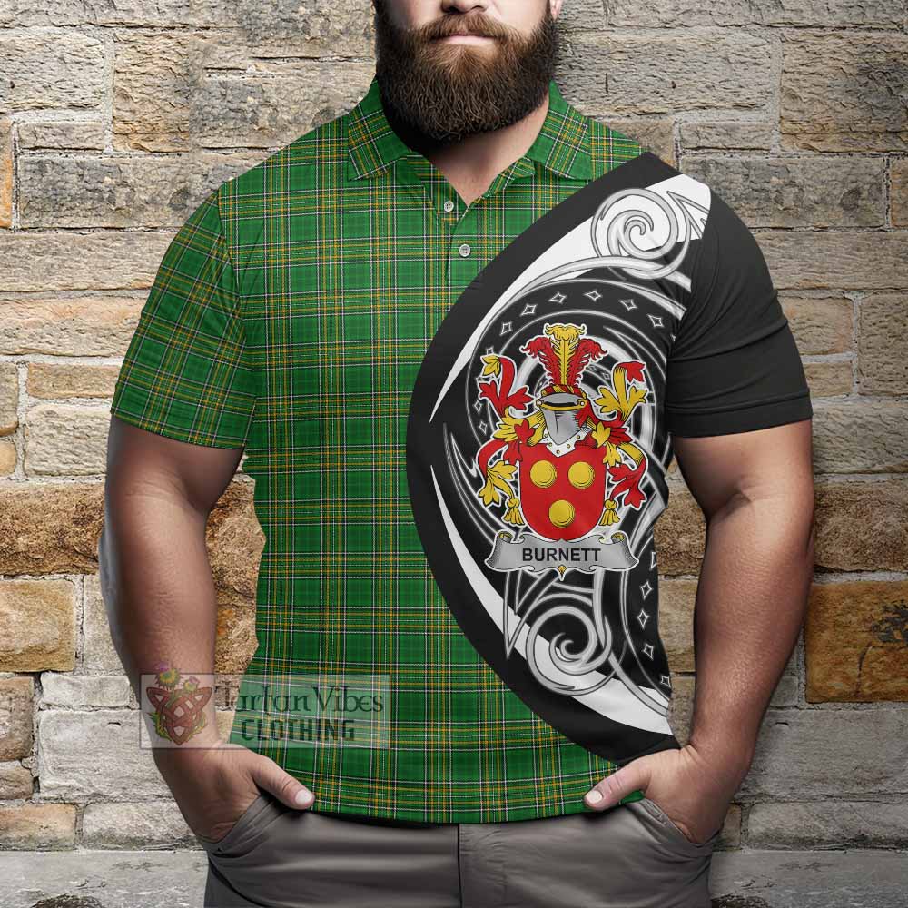 Burnett Irish Clan Polo Shirt Celtic Circle Style - Tartan Vibes Clothing