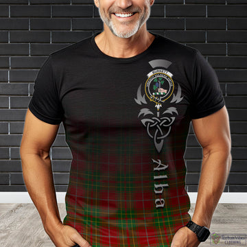 Burnett Ancient Tartan T-Shirt Featuring Alba Gu Brath Family Crest Celtic Inspired