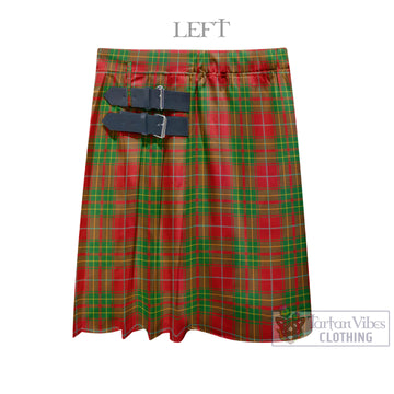 Burnett Ancient Tartan Men's Pleated Skirt - Fashion Casual Retro Scottish Kilt Style