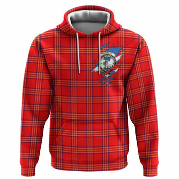 Burnett Clan Crest In Me Tartan Hoodie Scotland Flag Style