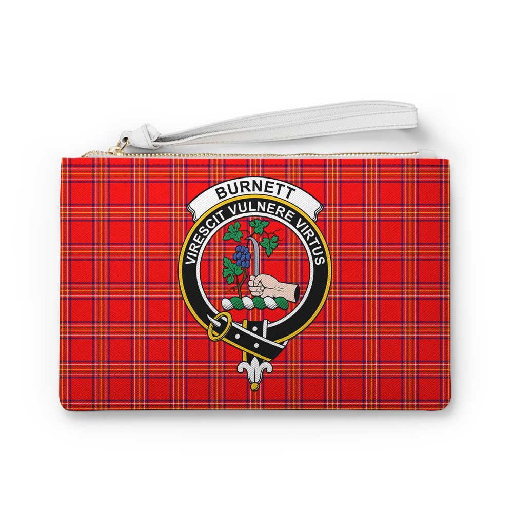 Tartan Vibes Clothing Burnett Family Crest Tartan Clutch Bag