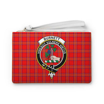 Burnett Family Crest Tartan Clutch Bag