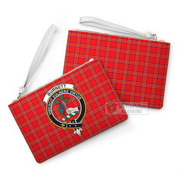Burnett Family Crest Tartan Clutch Bag