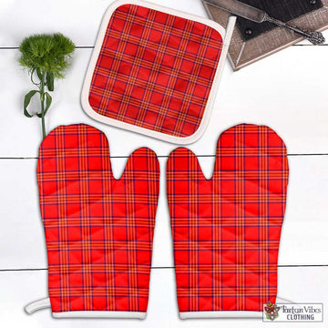 Burnett Modern Tartan Combo Oven Mitt & Pot-Holder Combo 1 Oven Mitt & 1 Pot-Holder White - Tartan Vibes Clothing
