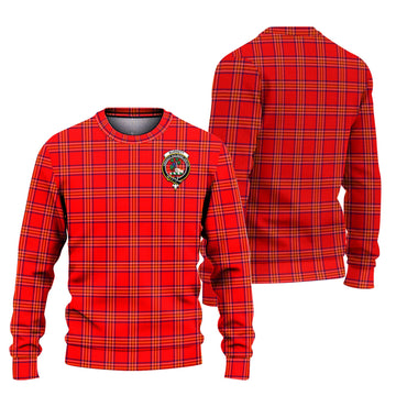 Burnett Modern Tartan Knitted Sweater with Family Crest Unisex - Tartanvibesclothing