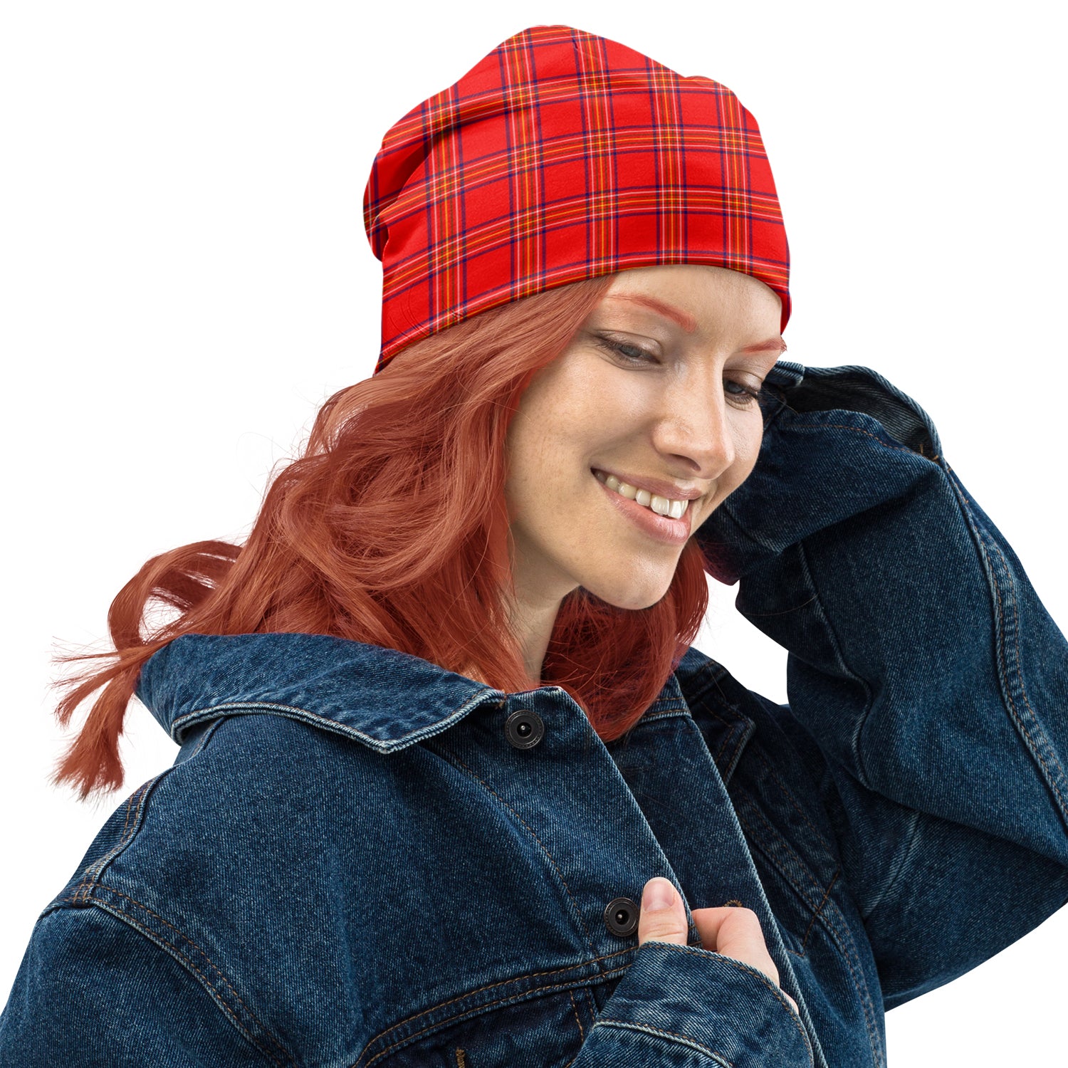 Burnett Modern Tartan Beanies Hat One Size 10.5*10.2 inches - Tartan Vibes Clothing