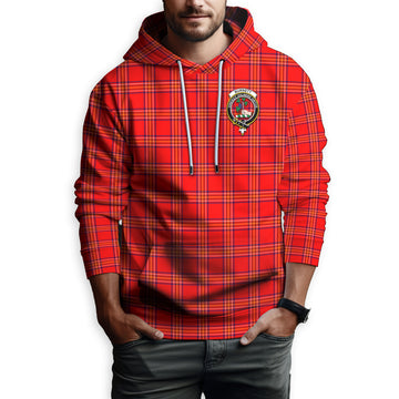 Burnett Tartan Hoodie with Family Crest