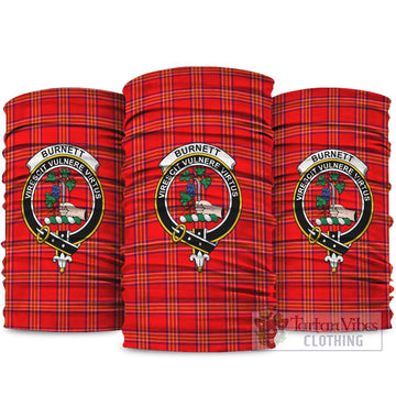 Burnett Tartan Neck Gaiters, Tartan Bandanas, Tartan Head Band with Family Crest