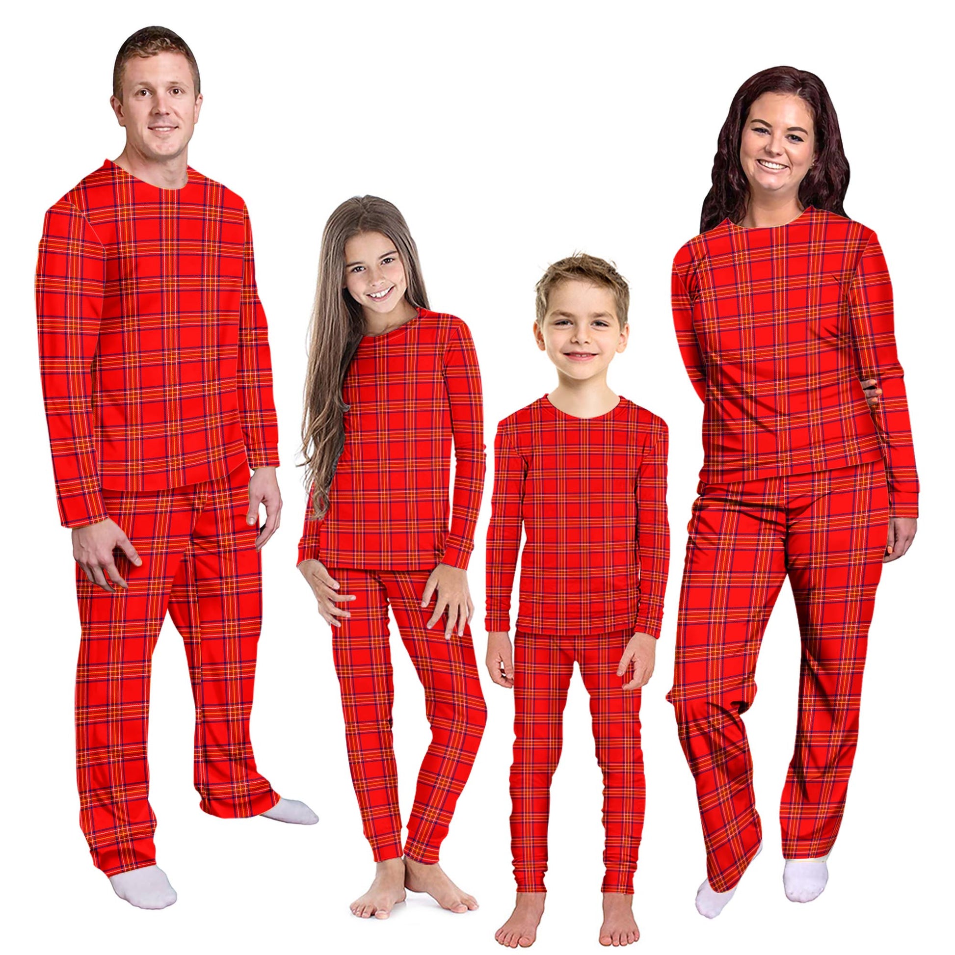 Burnett Tartan Pajamas Family Set Kid - Tartan Vibes Clothing