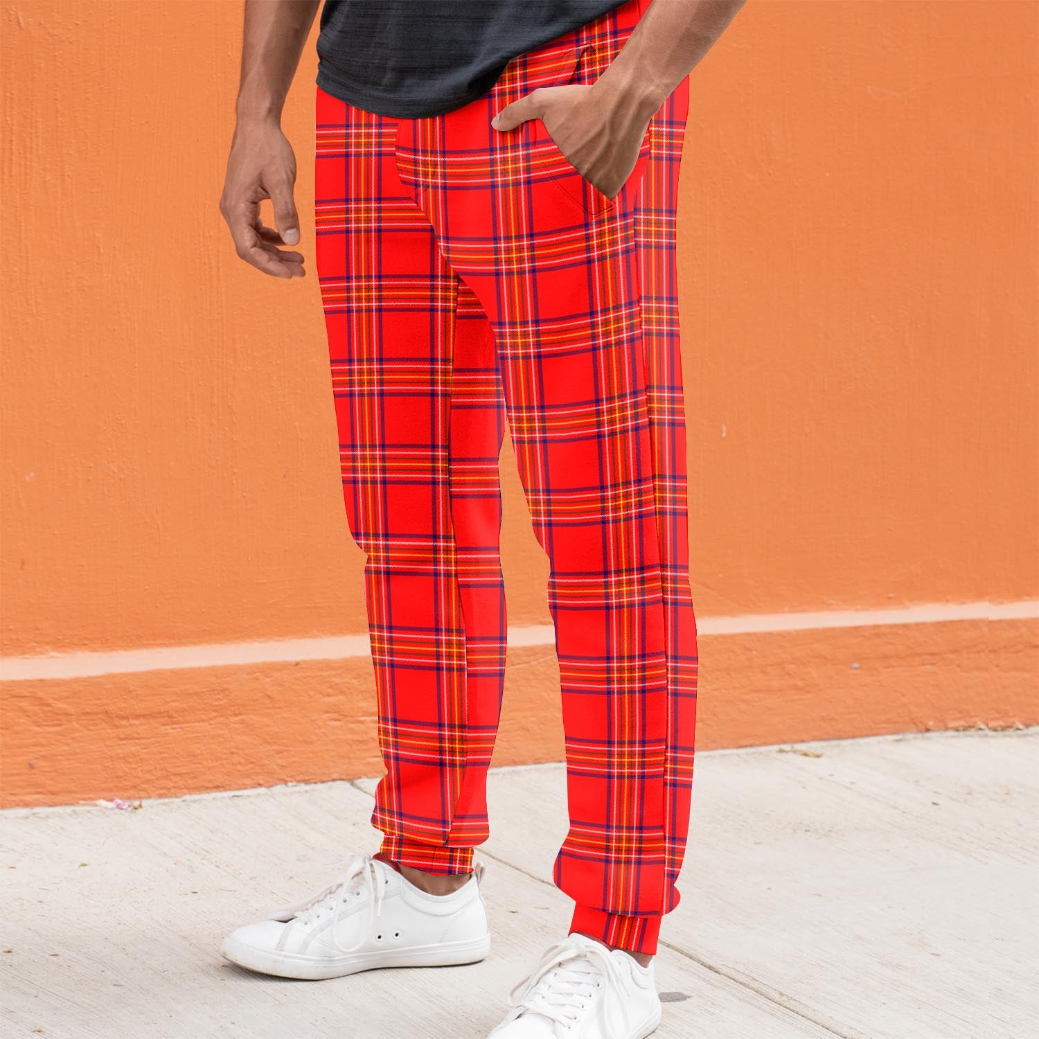 Burnett Modern Tartan Joggers Pants S - Tartan Vibes Clothing