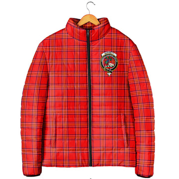 Burnett Tartan Padded Jacket with Family Crest