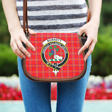 Burnett Tartan Saddle Bag with Family Crest