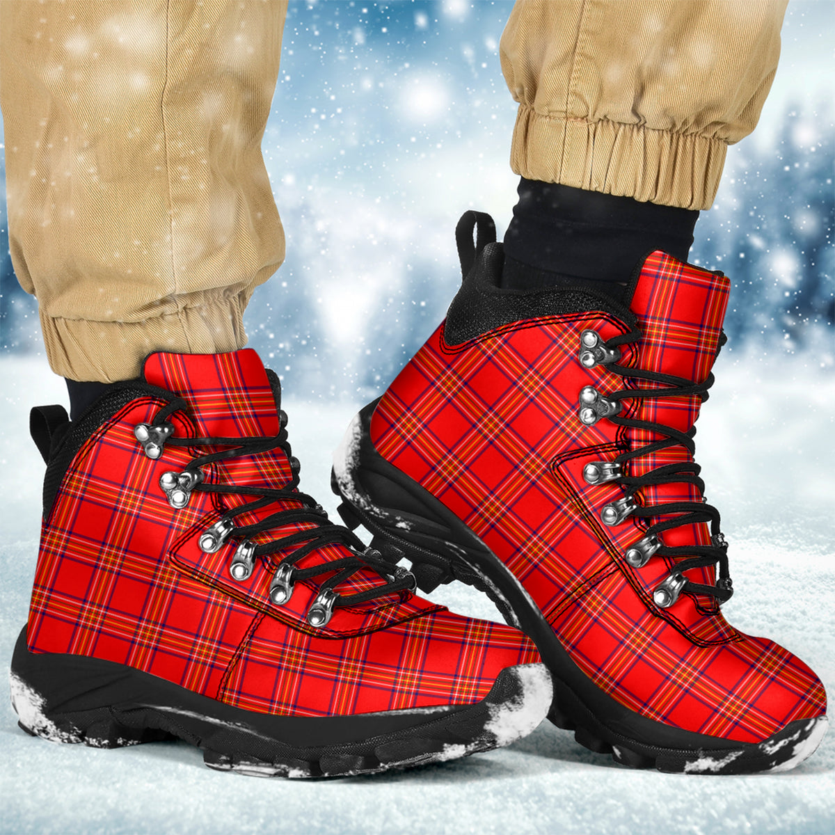 Burnett Tartan Alpine Boots Men's Boots - Tartan Vibes Clothing