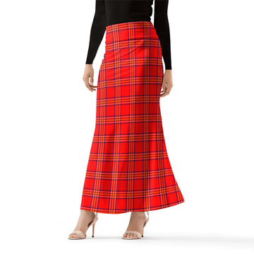 Burnett Modern Tartan Womens Full Length Skirt