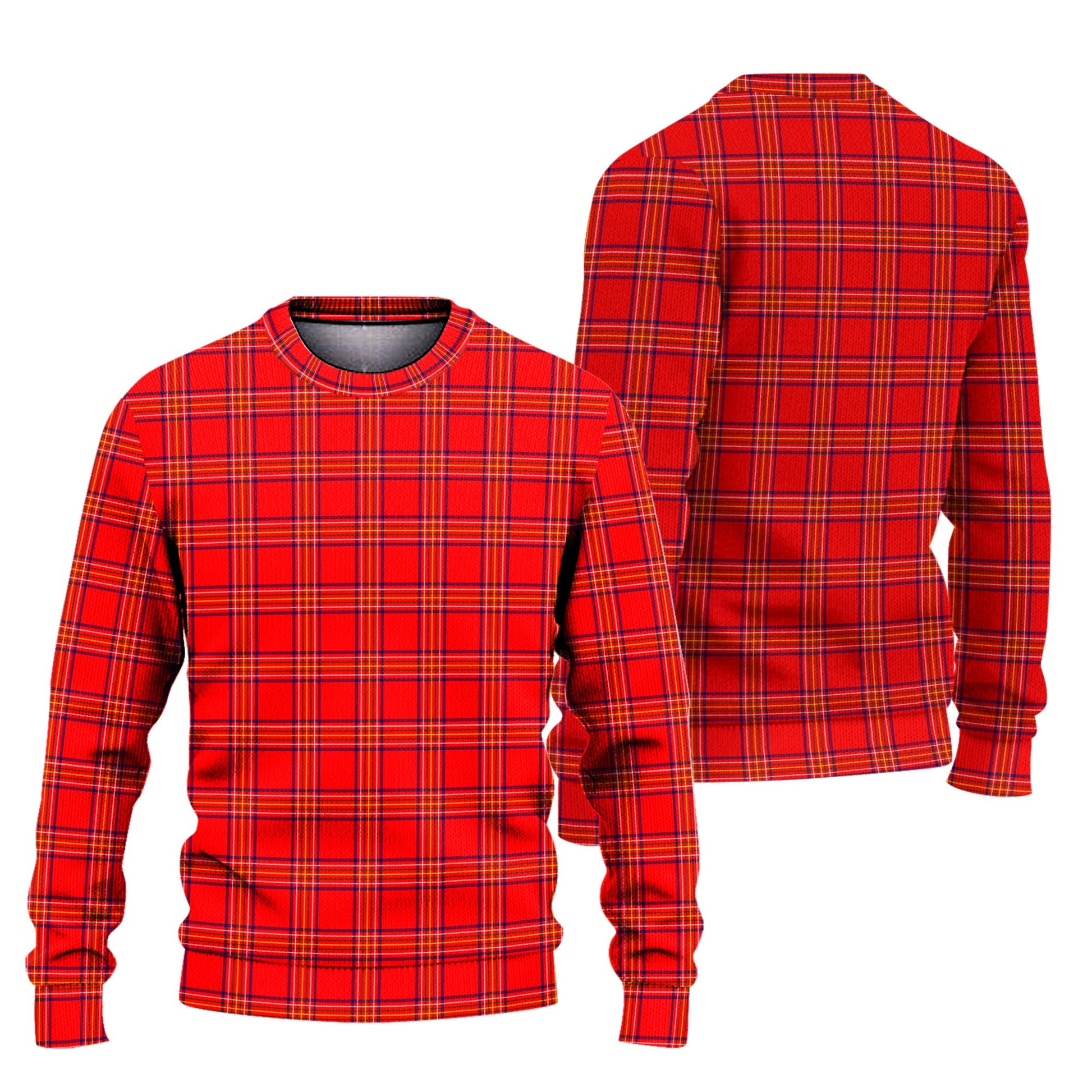 Burnett Tartan Ugly Sweater Unisex - Tartan Vibes Clothing