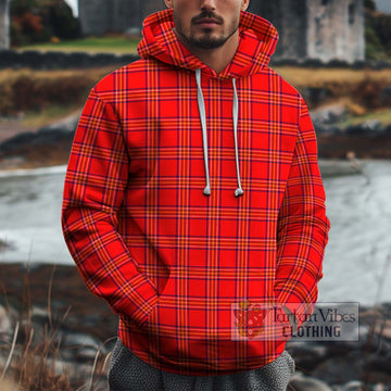 Burnett Modern Tartan Cotton Hoodie Pullover Hoodie XS - Tartan Vibes Clothing