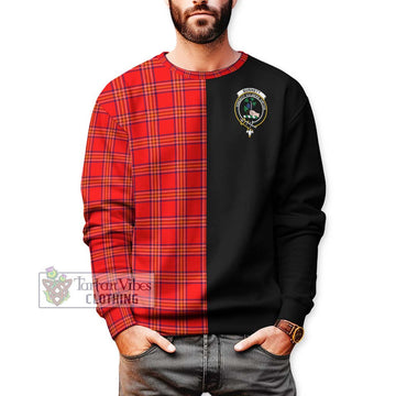 Burnett Tartan Sweatshirt with Family Crest and Half Of Me Style