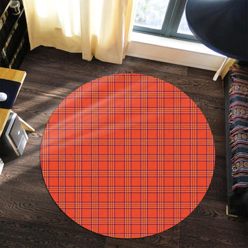 Burnett Tartan Round Rug Premium Round Rug - Tartan Vibes Clothing