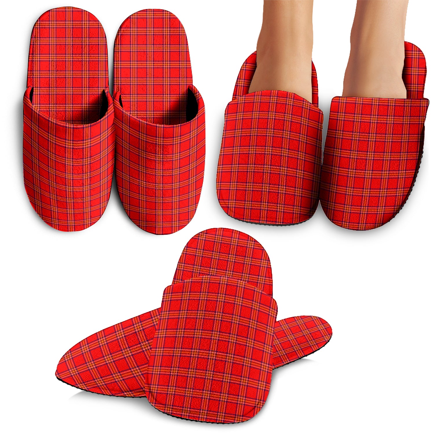 Burnett Tartan Home Slippers - Tartan Vibes Clothing