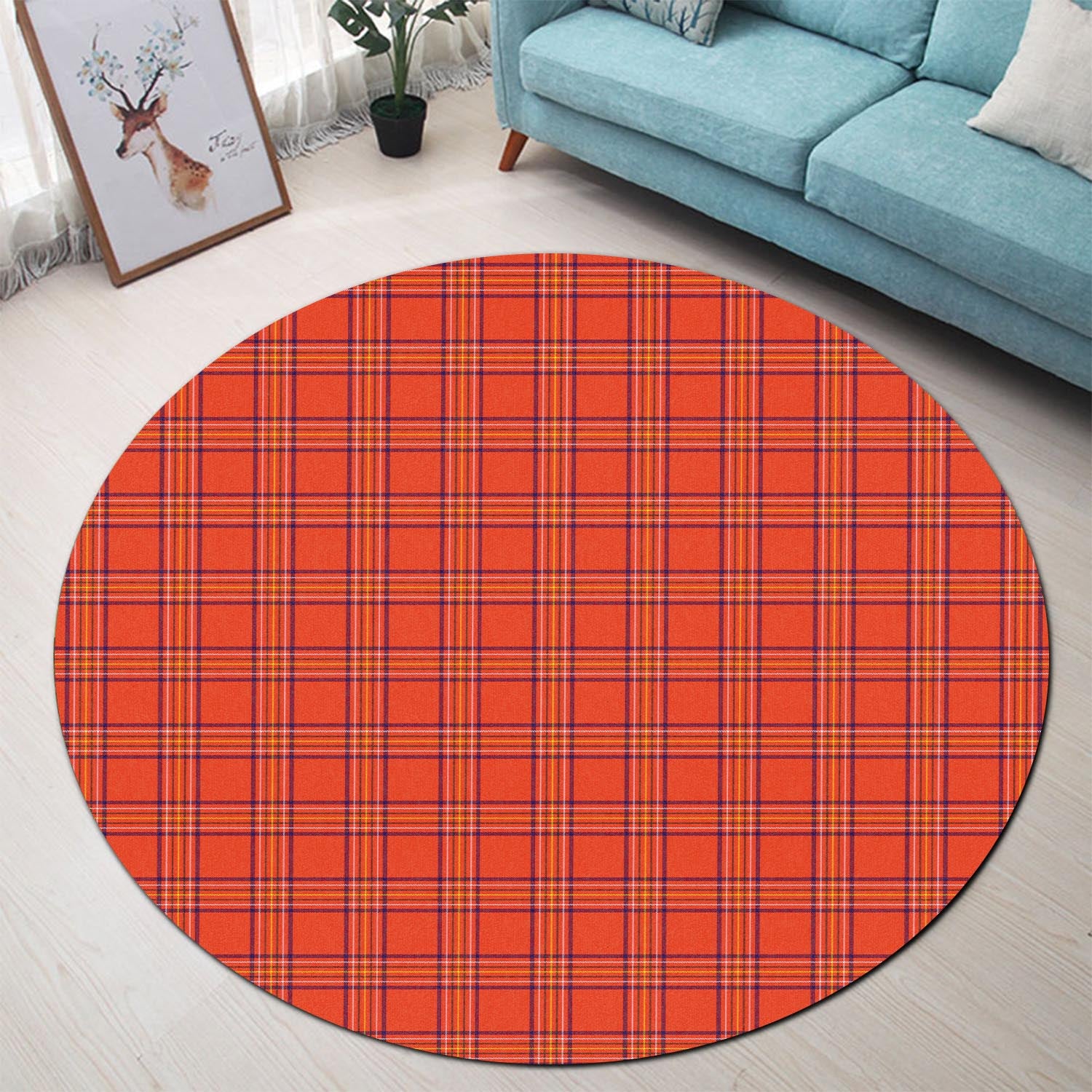 Burnett Tartan Round Rug - Tartan Vibes Clothing
